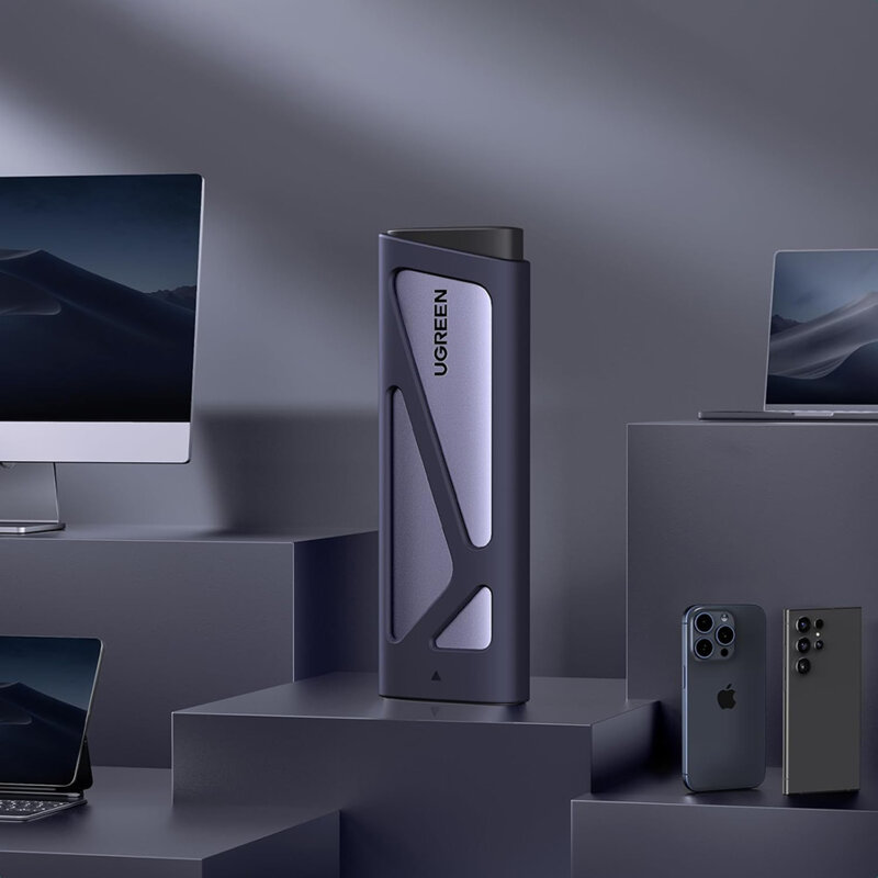 Carcasa SSD, M.2 NVMe SATA Ugreen, 10Gbps, gri, 15813