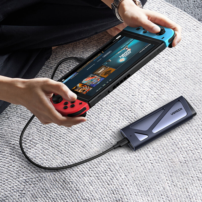 Carcasa SSD, M.2 NVMe SATA Ugreen, 10Gbps, gri, 15813