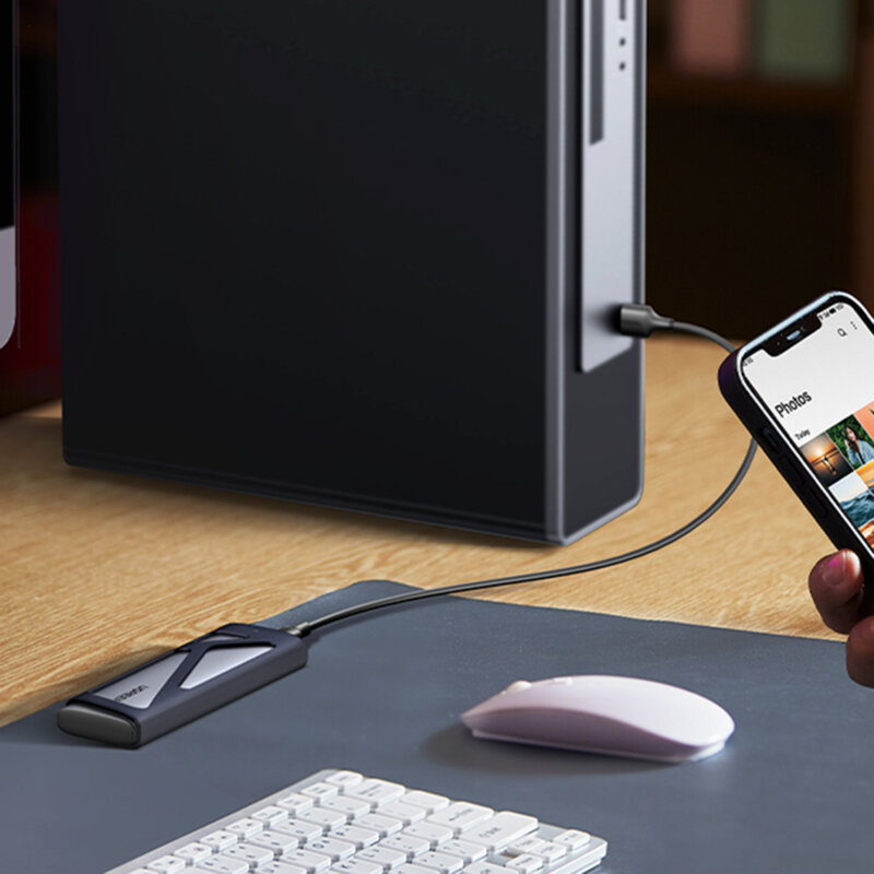 Carcasa SSD, M.2 NVMe SATA Ugreen, 10Gbps, gri, 15813