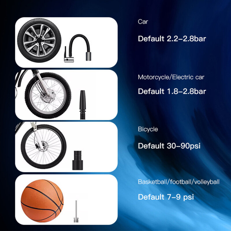 Compresor auto portabil cu ecran LCD Yesido (VC04), negru