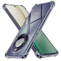 Husa Honor Magic8 Lite Techsuit Shockproof Clear Silicone, fumuriu