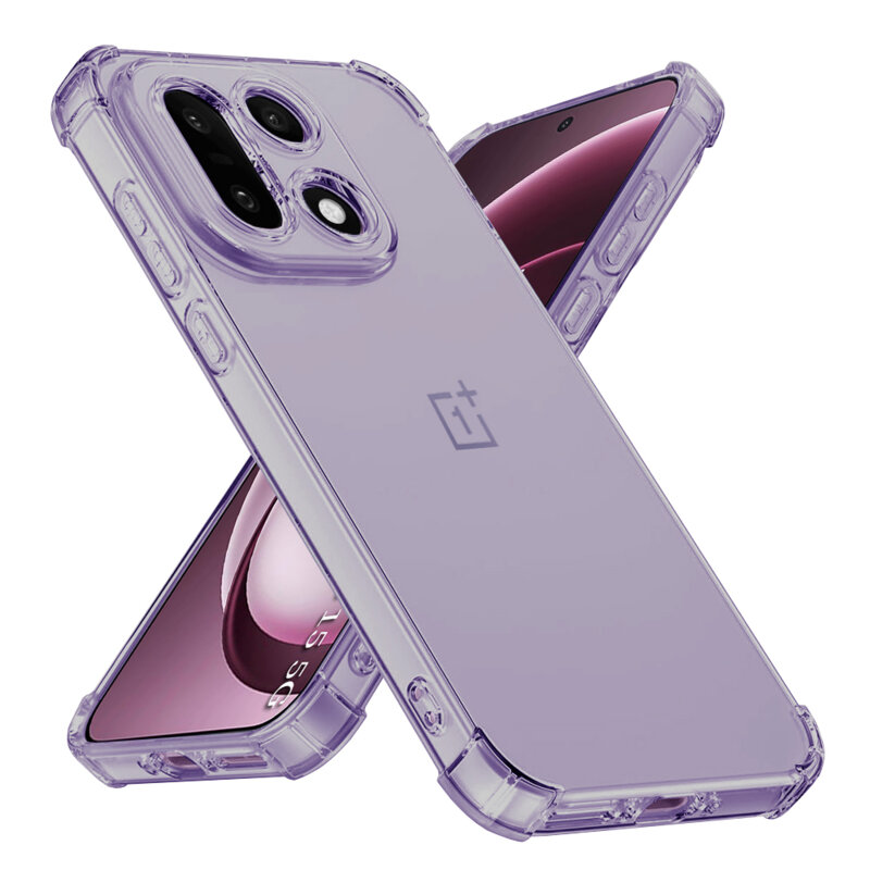 Husa OnePlus 15 Techsuit Shockproof Clear Silicone, fumuriu