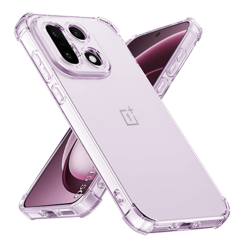 Husa OnePlus 15 Techsuit Shockproof Clear Silicone, transparenta