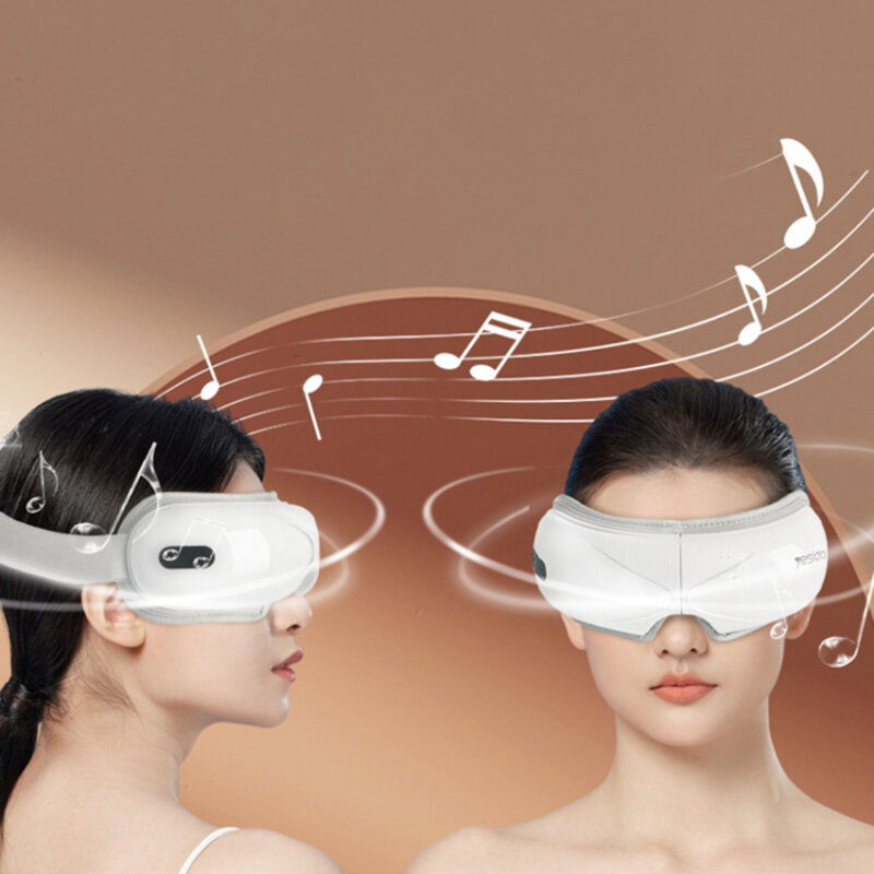 Aparat masaj pentru ochi cu compresie termica Yesido MG03, alb