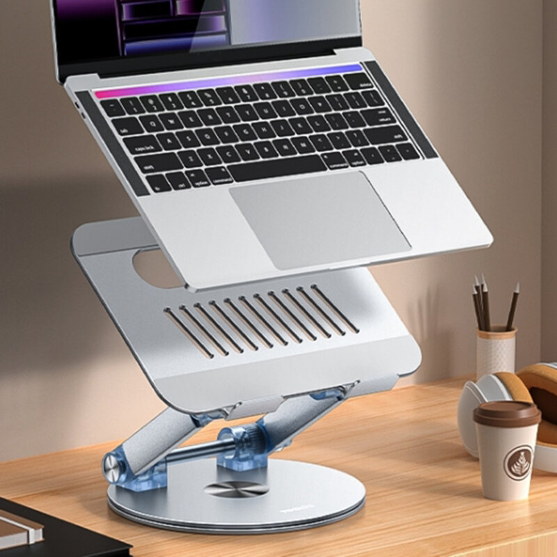 Suport laptop reglabil de birou Yesido LP06, argintiu