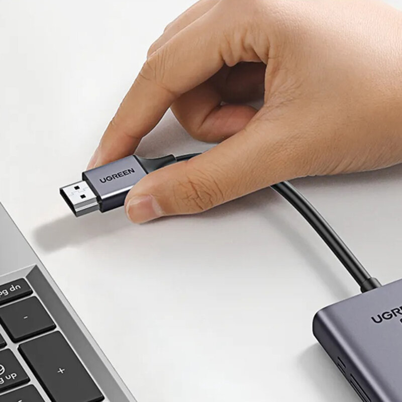 Transmitator si receptor wireless HDMI Ugreen, 50M (4K@30Hz), negru, 50633A