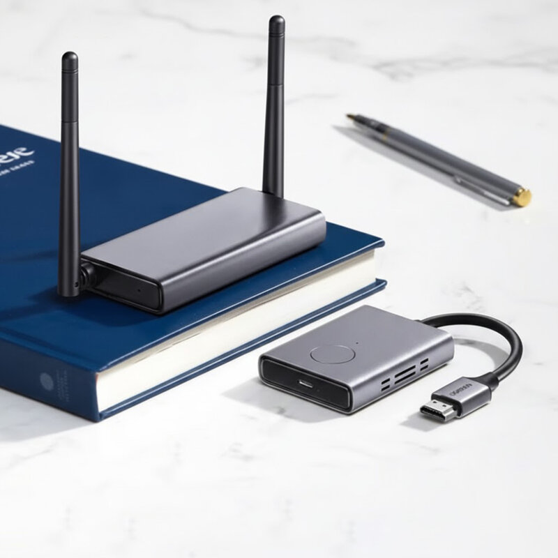 Transmitator si receptor wireless HDMI Ugreen, 50M (4K@30Hz), negru, 50633A