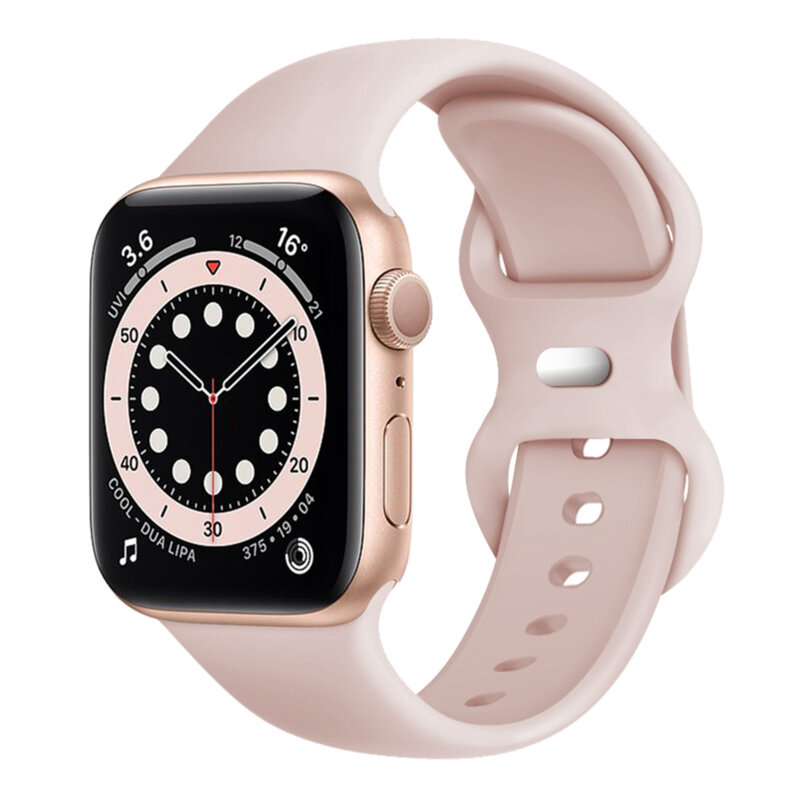 Curea Apple Watch 1 38mm Techsuit, roz pudra, W031