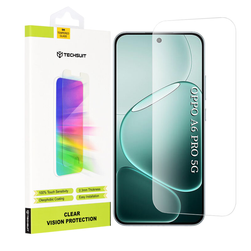 Folie sticla Oppo A6 Pro 5G Techsuit Clear Vision Glass, transparenta