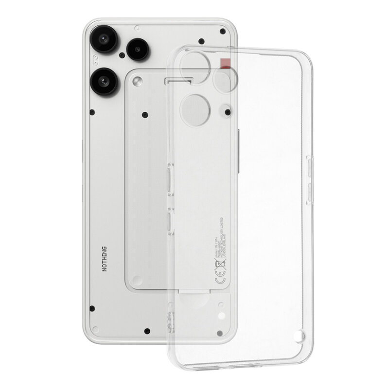 Husa Nothing Phone (3a) Lite Techsuit Clear Silicone, transparenta