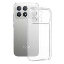 Husa Xiaomi Poco F8 Pro Techsuit Clear Silicone, transparenta