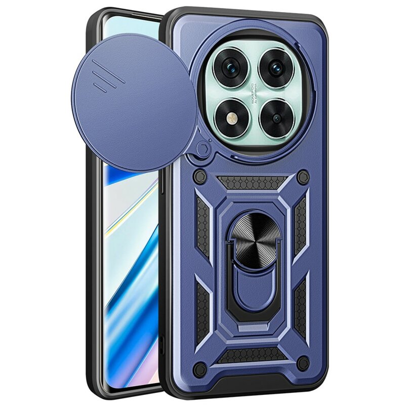 Husa Xiaomi Redmi Note 14 Pro 5G protectie camera Techsuit CamShield Series, albastru