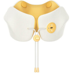 Aparat masaj pentru gat, cu incalzire Havit, NM1702, galben