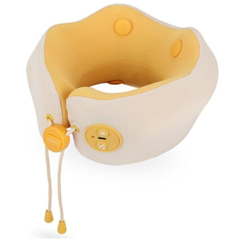 Aparat masaj pentru gat, cu incalzire Havit, NM1702, galben