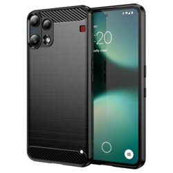 Husa Nothing Phone (3a) Lite Techsuit Carbon Silicone, negru