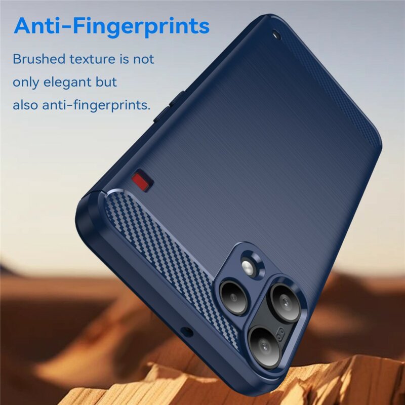 Husa Nothing Phone (3a) Lite Techsuit Carbon Silicone, albastru