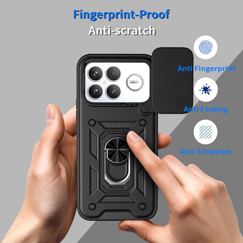 Husa Xiaomi Poco F8 Ultra protectie camera Techsuit CamShield Series, negru