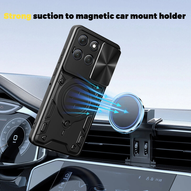 Husa Motorola Moto G86 Techsuit CamGuard Pro, albastru