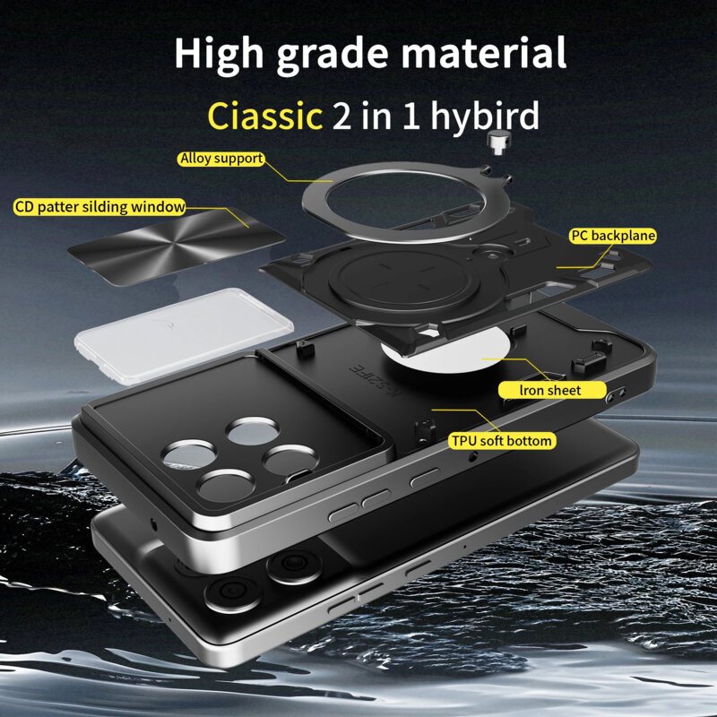 Husa Motorola Moto G86 Techsuit CamGuard Pro, albastru