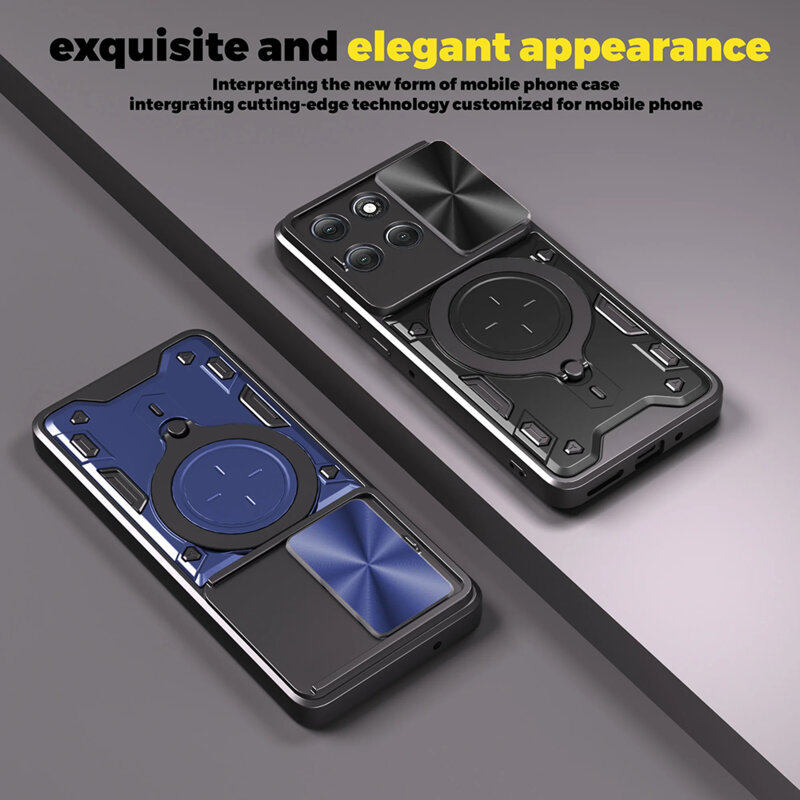 Husa Motorola Moto G86 Techsuit CamGuard Pro, albastru