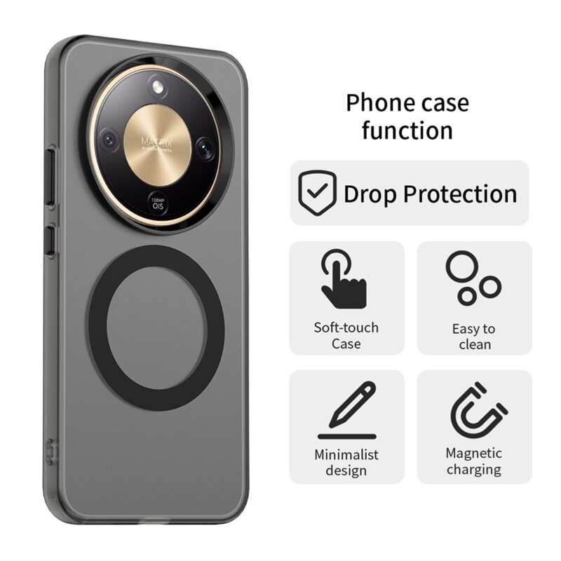 Husa Honor Magic8 Lite Techsuit CandyCase MagSafe, negru