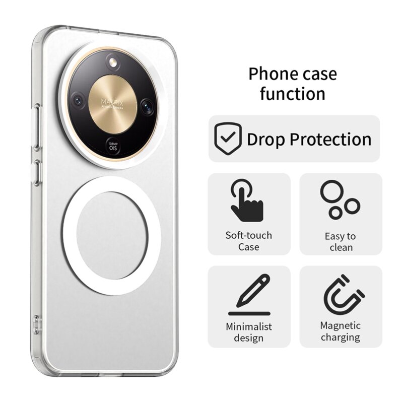 Husa Honor Magic8 Lite Techsuit CandyCase MagSafe, alb