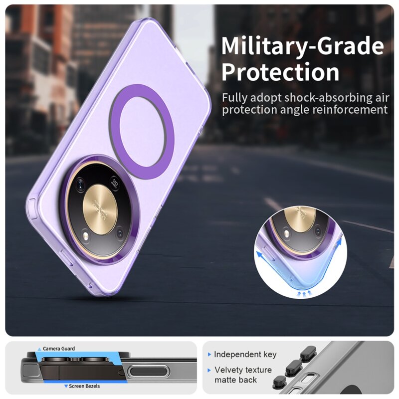 Husa Honor Magic8 Lite Techsuit CandyCase MagSafe, mov