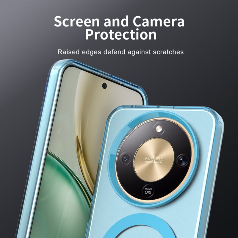 Husa Honor Magic8 Lite Techsuit CandyCase MagSafe, albastru