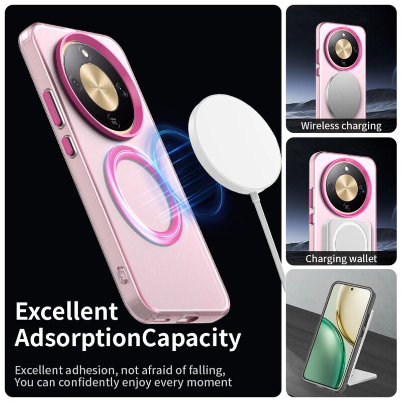 Husa Honor Magic8 Lite Techsuit CandyCase MagSafe, roz