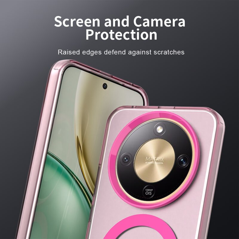 Husa Honor Magic8 Lite Techsuit CandyCase MagSafe, roz