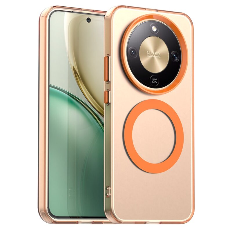Husa Honor Magic8 Lite Techsuit CandyCase MagSafe, portocaliu