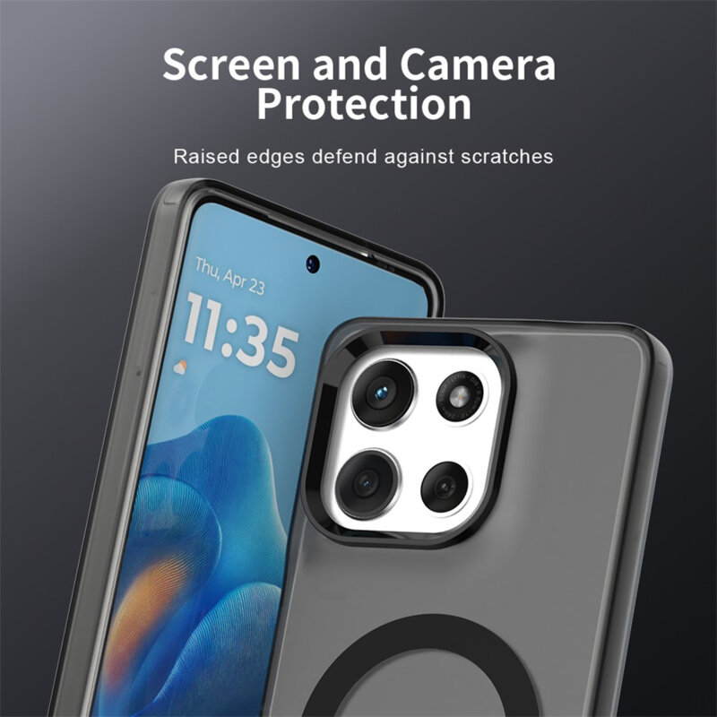 Husa Motorola Moto G86 Techsuit CandyCase MagSafe, negru