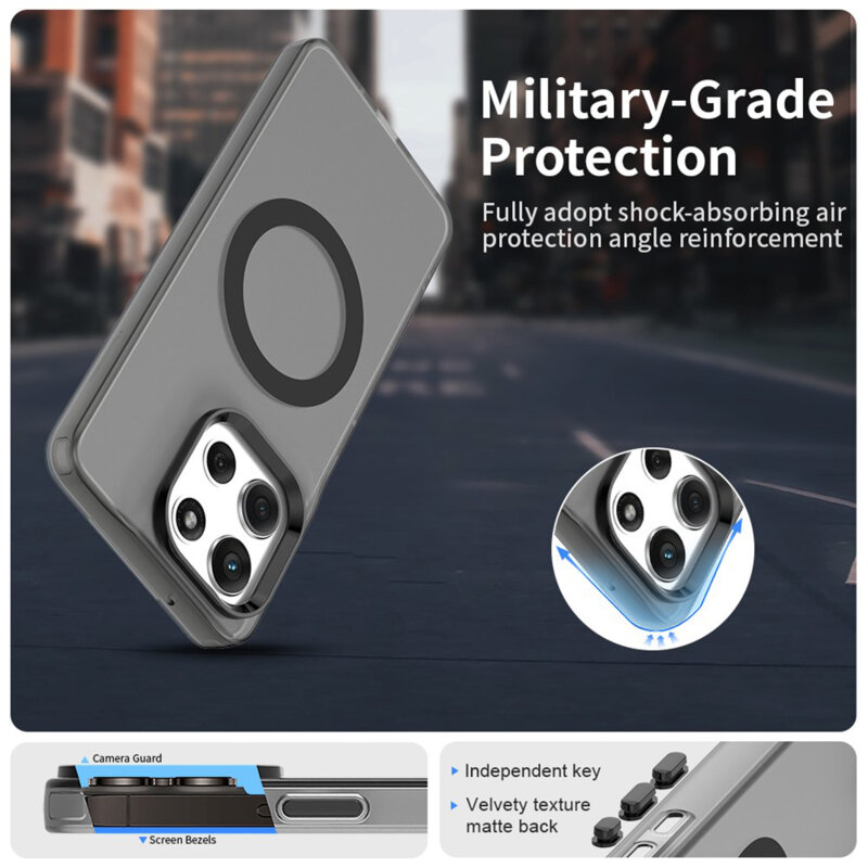 Husa Motorola Moto G86 Techsuit CandyCase MagSafe, negru