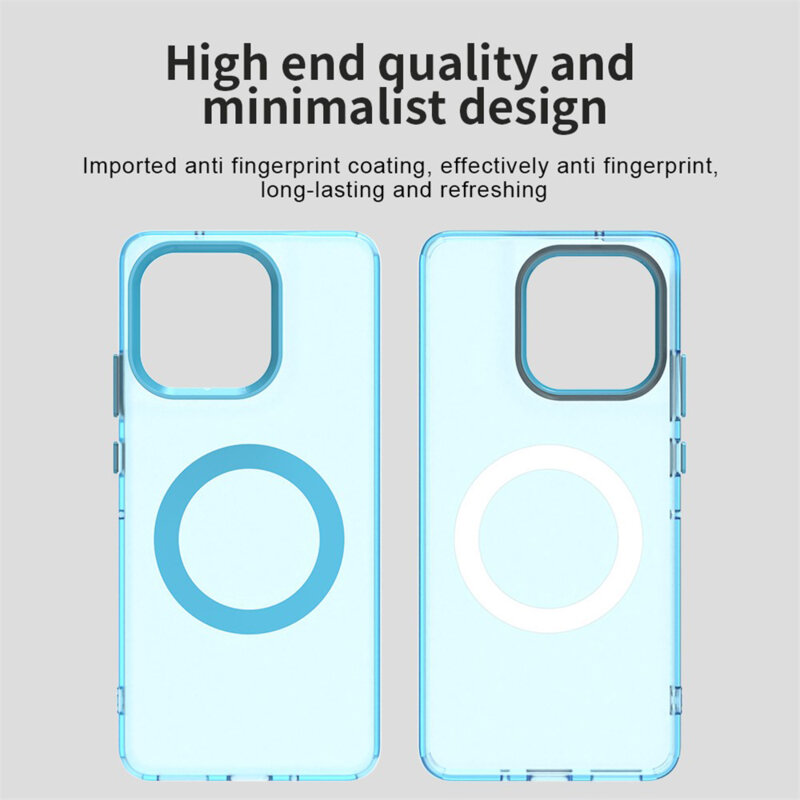 Husa Motorola Moto G86 Techsuit CandyCase MagSafe, albastru