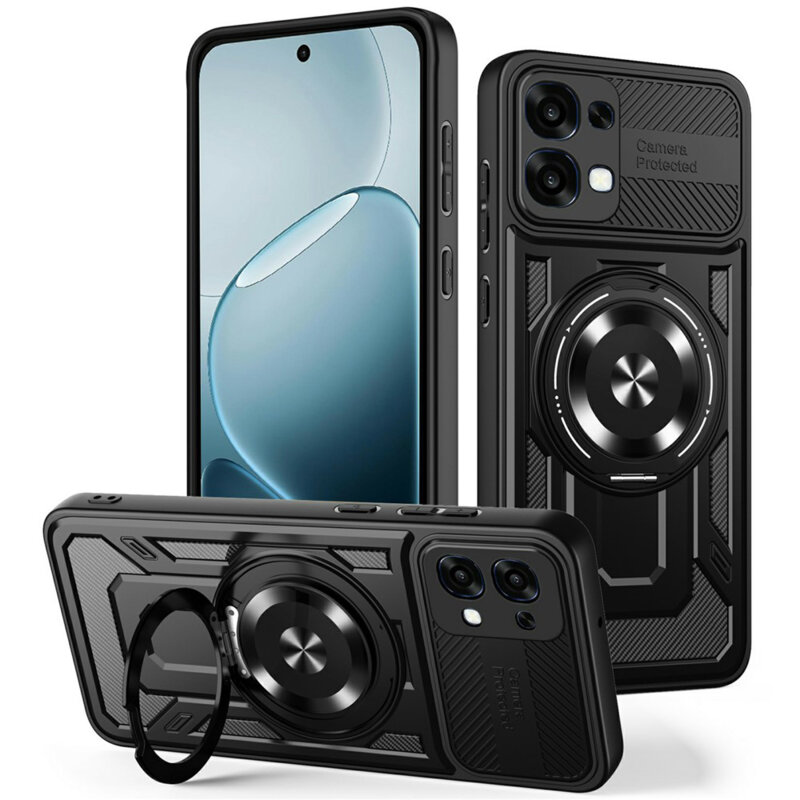 Husa Oppo A6 Pro 4G Techsuit RuggedCam, negru