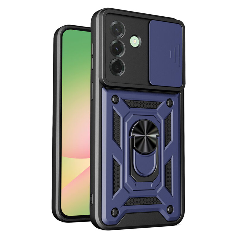 Husa Samsung Galaxy A57 5G protectie camera Techsuit CamShield Series, albastru