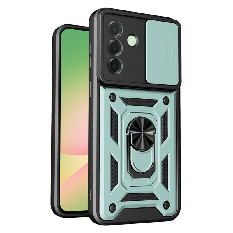 Husa Samsung Galaxy A57 5G protectie camera Techsuit CamShield Series, verde