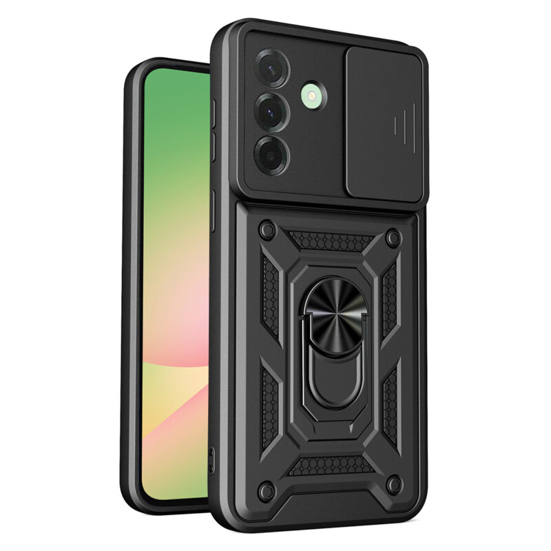 Husa Samsung Galaxy A57 5G protectie camera Techsuit CamShield Series, negru