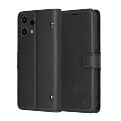 Husa Nothing Phone (3a) Lite Techsuit Leather Folio, negru