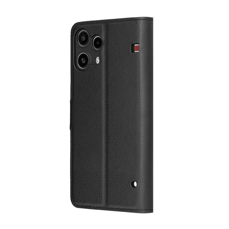 Husa Nothing Phone (3a) Lite Techsuit Leather Folio, negru