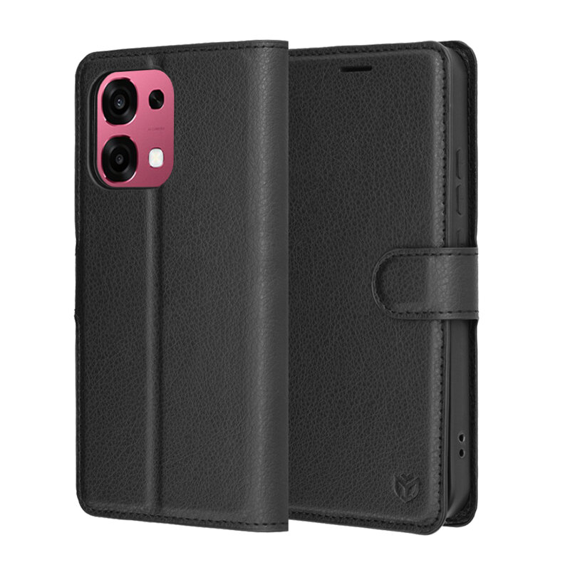 Husa Oppo A6 Pro 4G Techsuit Leather Folio, negru