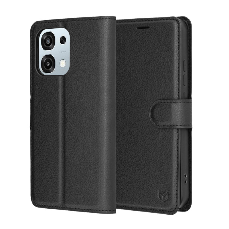 Husa Oppo A6 Pro 5G Techsuit Leather Folio, negru