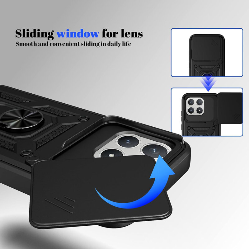 Husa Xiaomi Poco F8 Pro protectie camera Techsuit CamShield Series, albastru