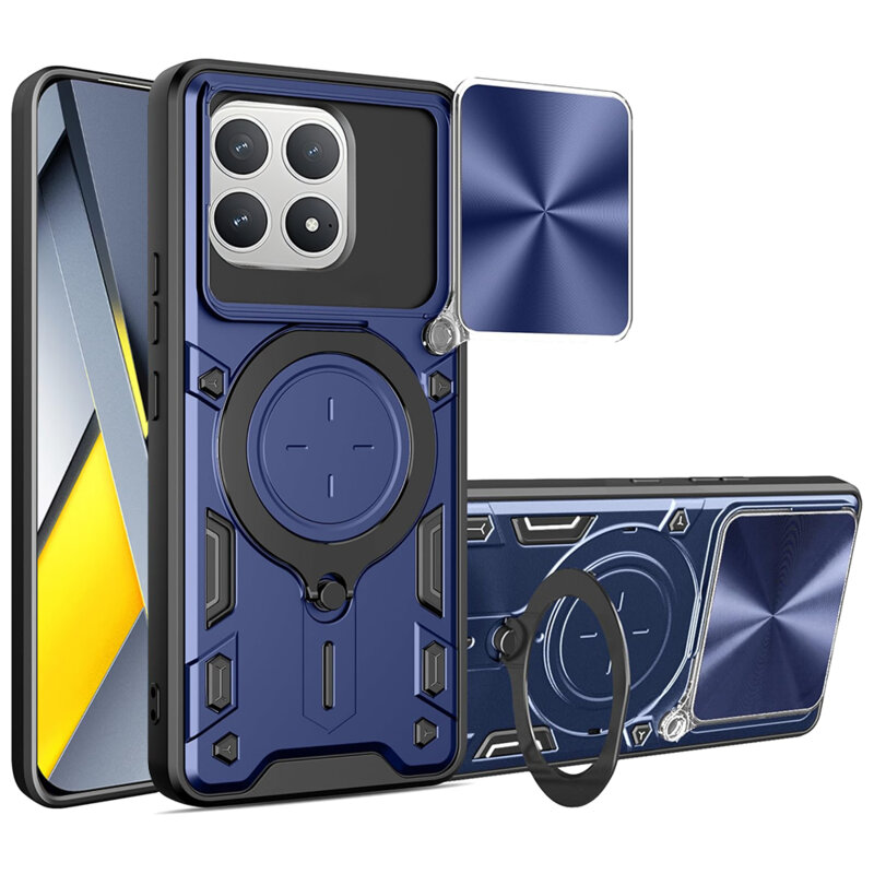 Husa Xiaomi Poco F8 Pro Techsuit CamGuard Pro, albastru