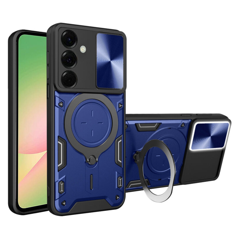 Husa Samsung Galaxy A57 5G Techsuit CamGuard Pro, albastru