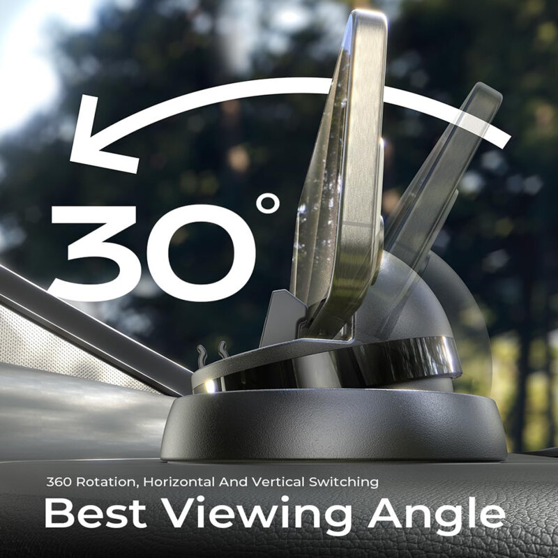 Suport auto pentru telefon, 360° Lisen, negru, YL0224060015