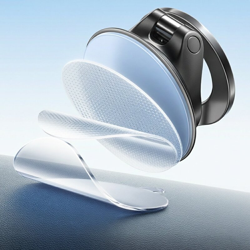 Suport auto de telefon cu magnet, pliabil Lisen, negru, A608