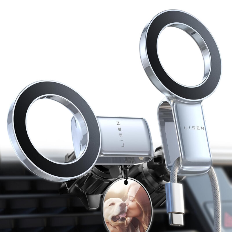 Suport de telefon auto magnetic, pliabil Lisen, YL0224050012