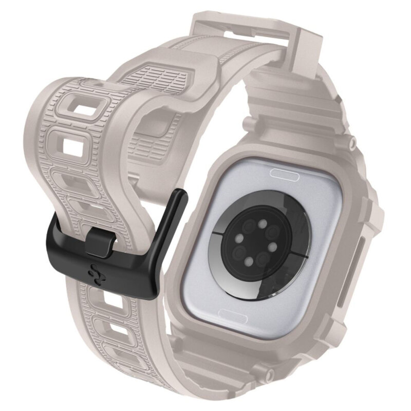 [Pachet husa + curea] Apple Watch 11 46mm Spigen Rugged Armor Pro V2, bej