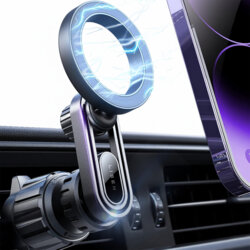 Suport telefon auto magnetic, ajustabil Lisen, negru